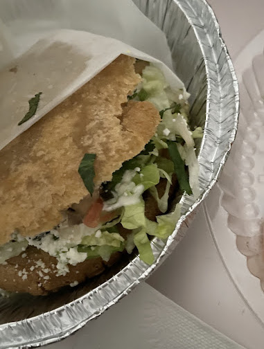 closeup of Mexican food