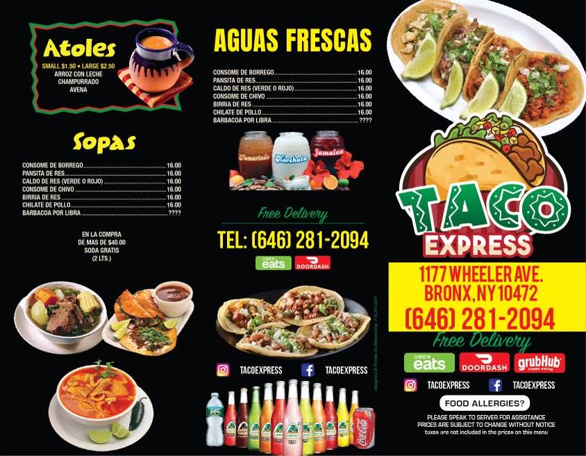 Taco Express Menu